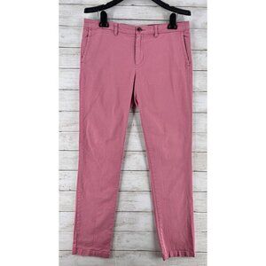 Jack Wills Chinos Women's 8 Mauve Pink Straight Leg Mid-Rise Flat Front Stretch